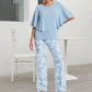 🔥LAST DAY SALE - 50% OFF🔥Women’s Printed Pants and Crew Neck Top Set