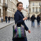 ✨ Bolsa Tote Feminina em Couro PU com Estampa de Cobra – Elegância, Espaço e Estilo Sofisticado