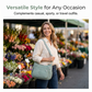 🔥 50% OFF HOJE! 👜  Bolsa Transversal Feminina com Vários Bolsos – Organização Inteligente, Design Leve e Estilo Prático Para o Dia a Dia ✨