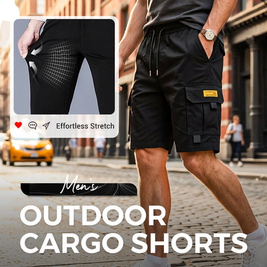 🩳 60% OFF NOW! 🌿 Men's Casual Cargo Shorts with Drawstring Waist – Multi-Pocket, Relaxed Fit & Perfect for Everyday Comfort 🏕️