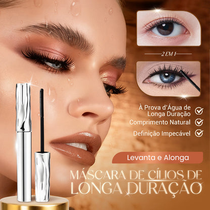 ✨👁️ Máscara de Cílios com Fibras Impermeável – Volume, Comprimento e Curvatura Perfeita o Dia Todo