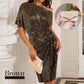 💃Last Day Sales - 50% OFF🎉Women's One Shoulder Sequin Sparkling Party Club Dress✨