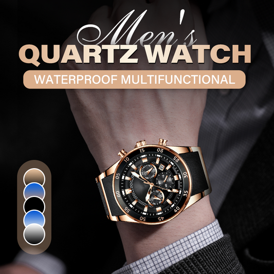⌚ Men’s Waterproof Multifunctional Quartz Watch – Durable, Stylish & Ready for Any Adventure 🌊💼