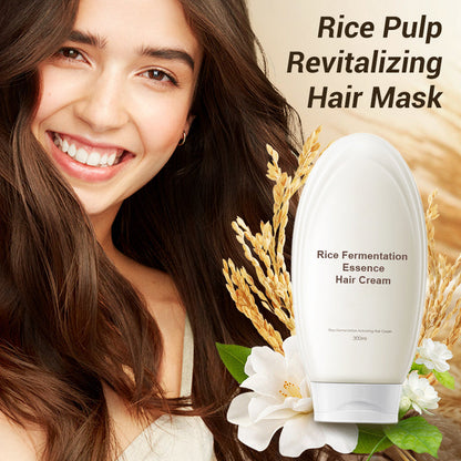 ✨ Hair Cream with Rice Fermentation Essence – Nourishing, Smooth & Strengthening for Healthy Hair 🧴💖