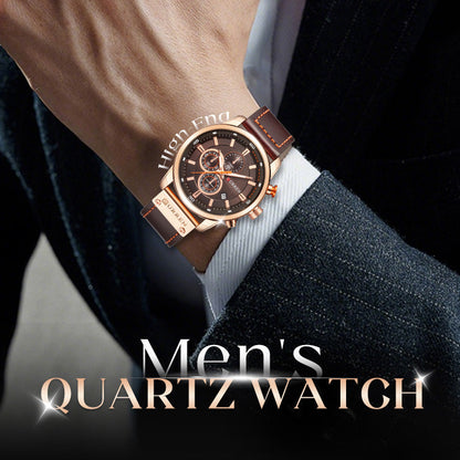 ⌚ Relógio Masculino Clássico de Quartzo – Elegância, Precisão e Estilo Atemporal no Seu Pulso