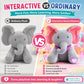 🐘 Elefante de Pelúcia Musical Peek-A-Boo – Brinquedo Interativo para Bebês
