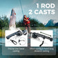 ⏰🔥LIMITED-TIME 50% OFF! 🎣 Foldable Fishing Rod – Portable, Durable & Perfect for Outdoor Adventures ✨