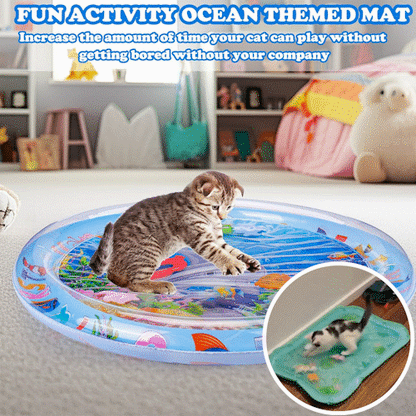 ⏳🔥SUMMER HOT SALE 50% OFF! 😻 Baby Pet Water Sensory Mat – Cool, Fun & Interactive Play ✨
