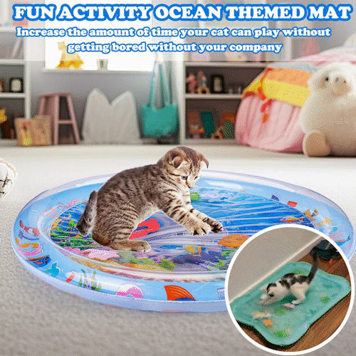 ⏳🔥SUMMER HOT SALE 50% OFF! 😻 Baby Pet Water Sensory Mat – Cool, Fun & Interactive Play ✨