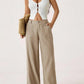 🔥LAST DAY 50% OFF ☀️🛍️Women's Summer Classical Cotton-Linen Lightweight Palazzo Pants