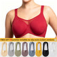 🏆 Last Day Special Price ! 💐Women's Elegant Sheer Full Coverage Plus Size Bra
