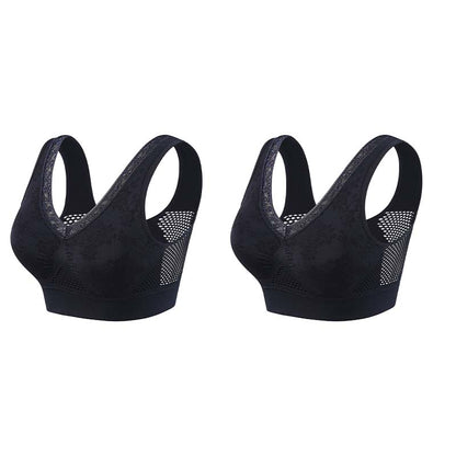 【✨1 + 1 grátis – 2 unidades】Sutiã sem aro com renda para mulher, com excelente sustentação