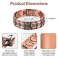 🧲✨ Pulseira magnética em cobre com design triplo – estilo e conforto no dia a dia