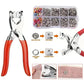 ✨ Kit de Botões de Pressão com Alicate Aplicador – Fácil, Rápido e Perfeito Para Projetos de Costura DIY