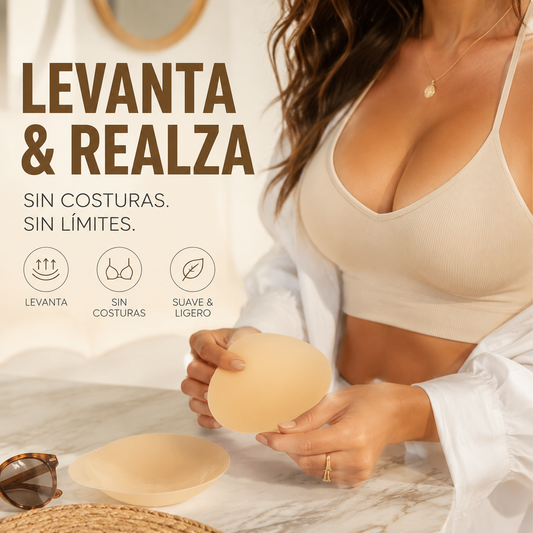 🌸💖 Sutiã Adesivo Invisível com Efeito Push-Up Natural – Conforto Sem Costuras e Levantamento Perfeito para Qualquer Look