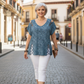 🐆✨ Blusa Feminina Estampa Leopardo com Decote V – Elegância, conforto e estilo para todos os dias