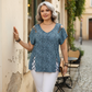 🐆✨ Blusa Feminina Estampa Leopardo com Decote V – Elegância, conforto e estilo para todos os dias