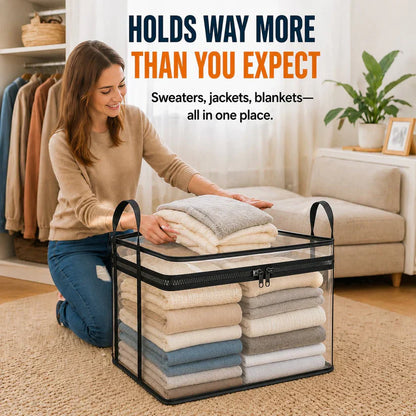 🔥🔥🔥🔥Last Day 50% OFF📦Portable Large Heavy-Duty Thick Plastic Clear Storage Box with Hinged Lid | Home, Travel & Camping 4