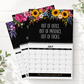 😂🌸 Calendário de Parede 2027 com Frases Sarcásticas – Humor, flores e muita diversão para enfrentar o ano com risadas