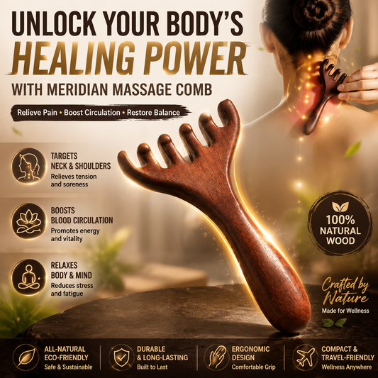 💆‍♀️✨ Pente Massageador de Couro Cabeludo com 6 Garras – Relaxe, Alivie o Estresse e Cuide dos Seus Cabelos