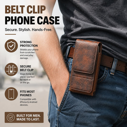 📱🛠️ Suporte de Cinto para Celular com Ímã – Acesso rápido e proteção segura para trabalho e uso diário