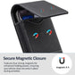 ❄️Promoção de Verão: 50% de Desconto!📱Suporte de Celular para Cinto com Fechamento Magnético – Coldre Resistente para Smartphone com Clipe, Passador de Cinto e Compartimento para Cartão