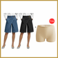 👖✨ Shorts jeans feminino assimétrico de cintura média-alta que valoriza a silhueta com estilo moderno