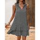 💃 Women’s Geometric Print Bow Dress – Stylish, Elegant & Effortlessly Chic ✨👗