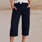 ⏰🔥LIMITED TIME 50% OFF! 👖 Women’s Solid-Color Pleated Cotton-Linen Cropped Pants – Lightweight, Breathable & Perfect for Casual Summer Outfits ✨🌿