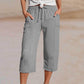 ⏰🔥LIMITED TIME 50% OFF! 👖 Women’s Solid-Color Pleated Cotton-Linen Cropped Pants – Lightweight, Breathable & Perfect for Casual Summer Outfits ✨🌿