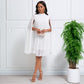 🏖️Summer Hot Sale - Up to 70% OFF⚡50K+ SOLD!🎁Women's Round-Neck Cape Sleeve Mini Dress