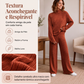 🔥👚 50% OFF! Conjunto Feminino de 2 Peças em Malha Canelada – Macio, Elegante e Confortável