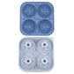 📢📢50% DE DESCONTO!! ⏰ Forma de Gelo de Silicone em Forma de Bola de Futebol – Cubos de 5,5 cm, Derretimento Lento, Design à Prova de Vazamentos, 4 Cores, Ideal para Noites de Jogos e Coquetéis 🥂