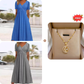 👗✨ Vestido Feminino Elegante com Decote em V – Confortável, Versátil e Perfeito Para Todas as Ocasiões
