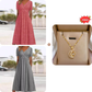 👗✨ Vestido Feminino Elegante com Decote em V – Confortável, Versátil e Perfeito Para Todas as Ocasiões