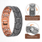 🧲✨ Pulseira magnética em cobre com design triplo – estilo e conforto no dia a dia