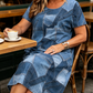 ✨ Vestido Feminino Patchwork Casual – Leve, Confortável e Elegante Para Todos os Momentos