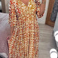 🌸👗 Vestido Longo Boho Feminino com Decote em V – Leve, Elegante e Perfeito para o Verão