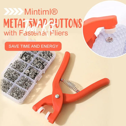 ✨ Kit de Botões de Pressão com Alicate Aplicador – Fácil, Rápido e Perfeito Para Projetos de Costura DIY