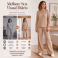 🔥👚 50% OFF! Conjunto Feminino de 2 Peças em Malha Canelada – Macio, Elegante e Confortável