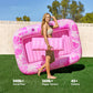 🌊☀️ Espreguiçadeira Inflável Premium para Piscina – Conforto Duplo com Jatos de Resfriamento