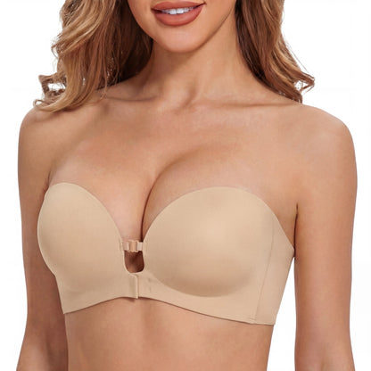 💖👙 Sutiã Feminino Sem Costura com Fecho Frontal – Conforto, Sustentação e Ajuste Perfeito