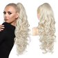 💁‍♀️✨ Rabo de Cavalo Ondulado com Presilha – Volume Instantâneo e Visual Natural em Segundos