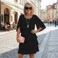 ✨ Women’s Elegant Layered Ruffle Sleeve Dress – Effortless Style for Every Occasion 💃💖