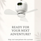 ⏳🔥LIMITED-TIME 50% OFF! 🌬️ Rechargeable Ceiling Fan with LED Light – Cool & Bright Anywhere ✨