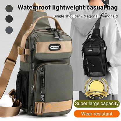 ✨ Bolsa de Peito Casual em Tecido Oxford – Estilo Moderno, Resistência e Praticidade no Dia a Dia