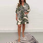 💕2026 New Products for Spring 🌸Women's Plant Printed Casual Short Jumpsuit