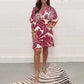 💕2026 New Products for Spring 🌸Women's Plant Printed Casual Short Jumpsuit