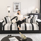 🛋️ Capa de Sofá Antiderrapante Listrada – Proteção e Estilo para Sua Casa
