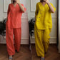 ⏰💥SUMMER HOT SALE 50% OFF! 👗 Women’s Casual Loose 2-Piece Set – Chic Button Detail & Effortless Style ✨